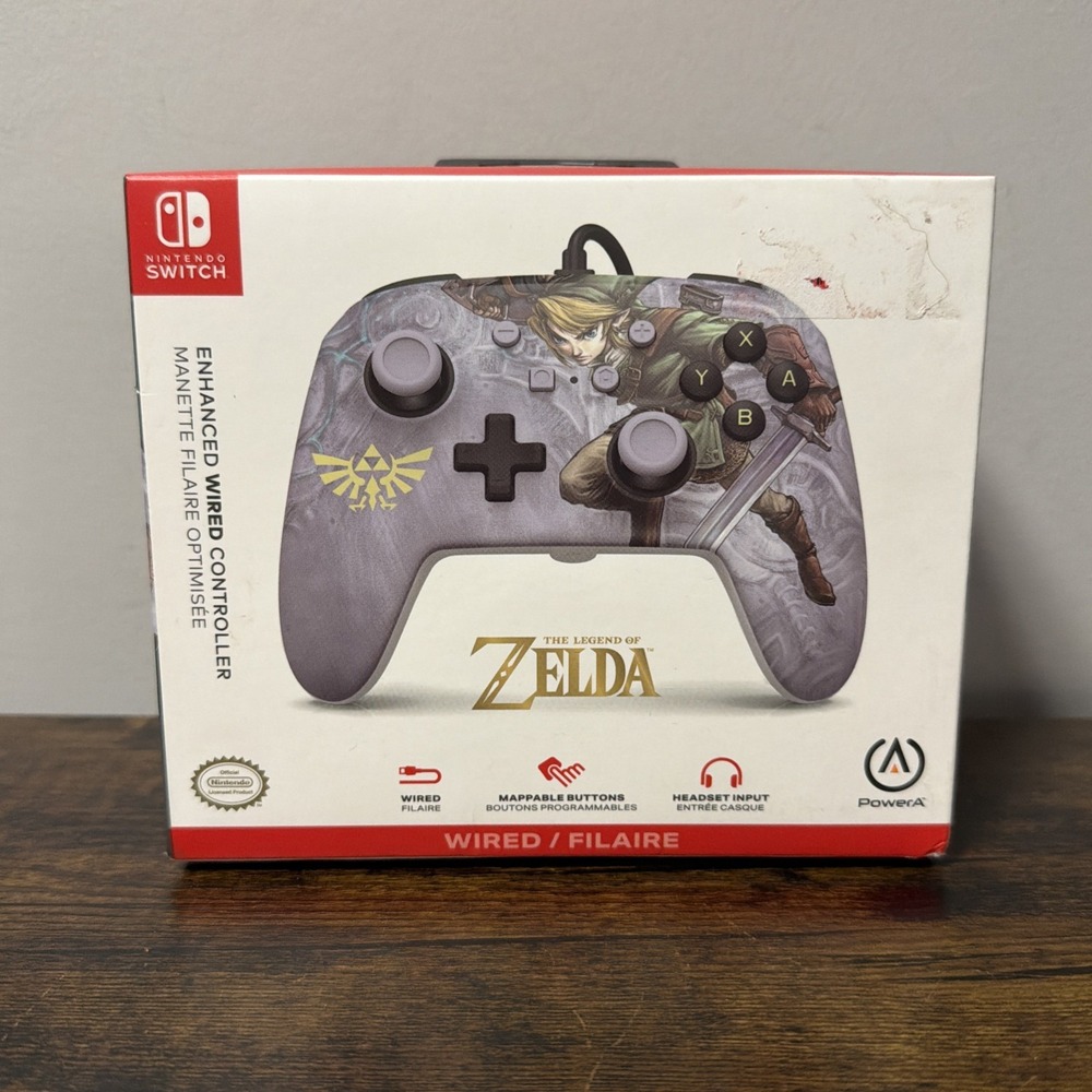 NEW PowerA Wired Nintendo Switch Controller: Legend Of Zelda Valiant Link